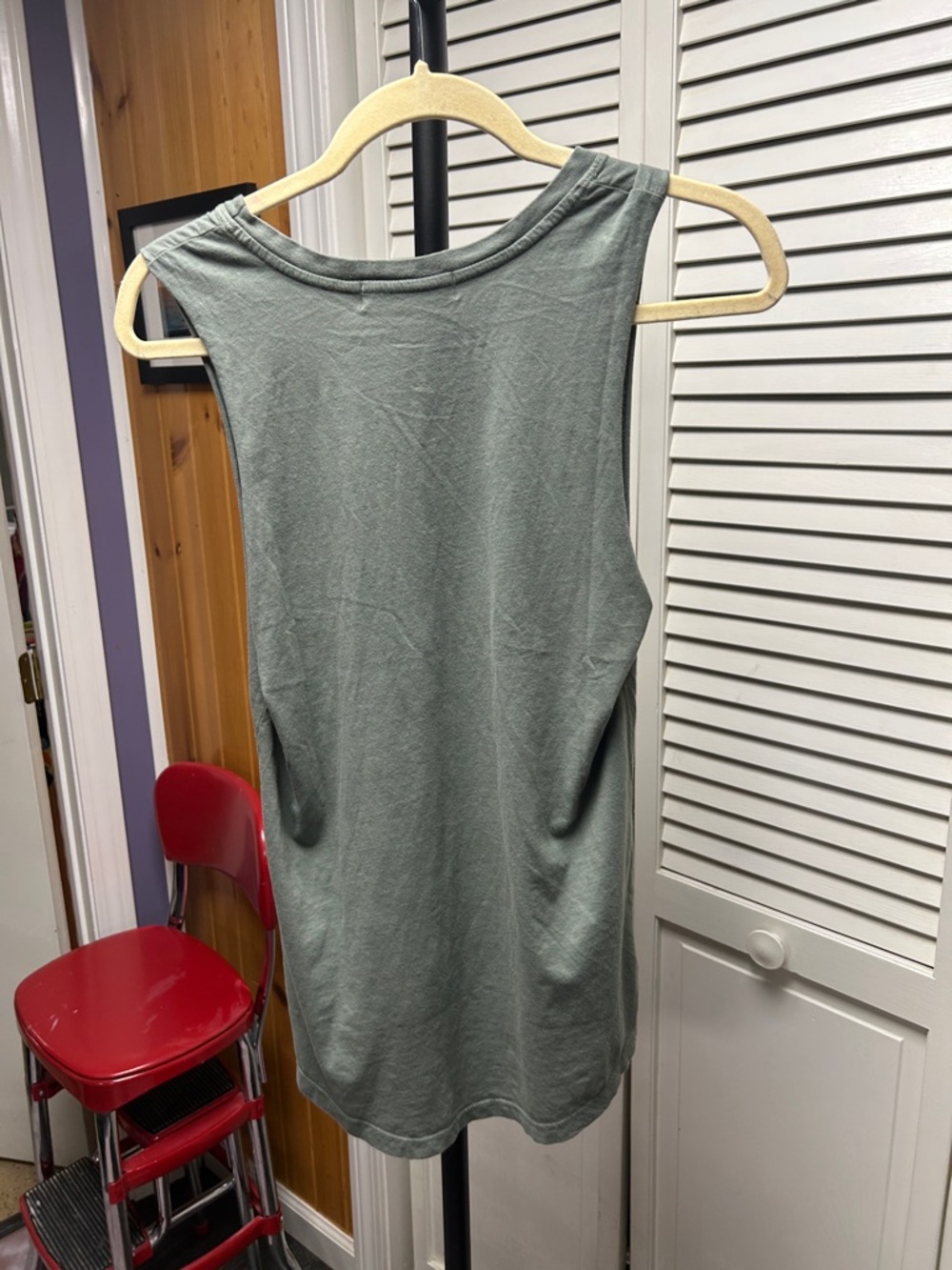 Nwot LetLuv Green Beach Boys Graphic Muscle Tee - Picture 3 of 3